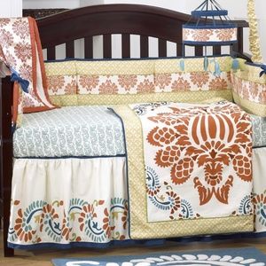 4-Pc COCALO Surie Crib Baby Bedding Set - Quilt, Bed Skirt, 2 Fitted Sheets NWT